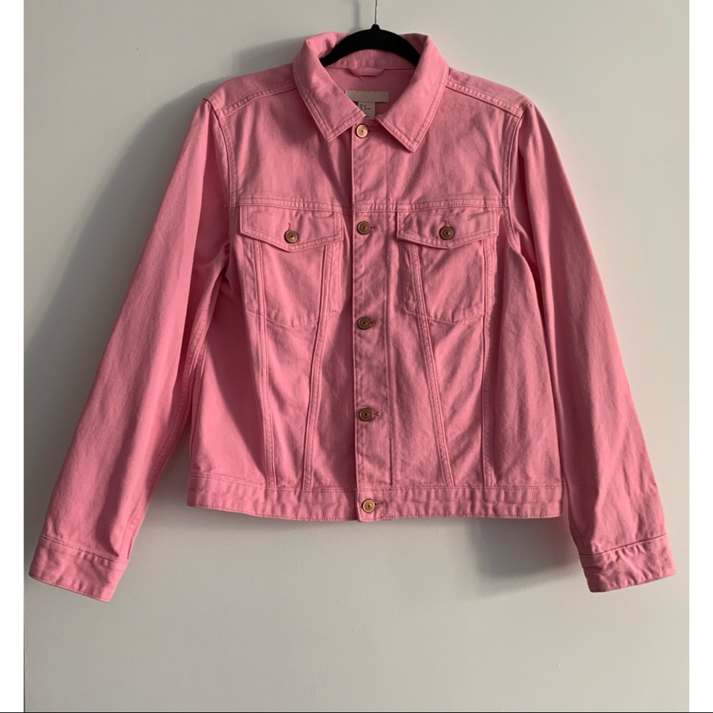 H&M pink denim jacket